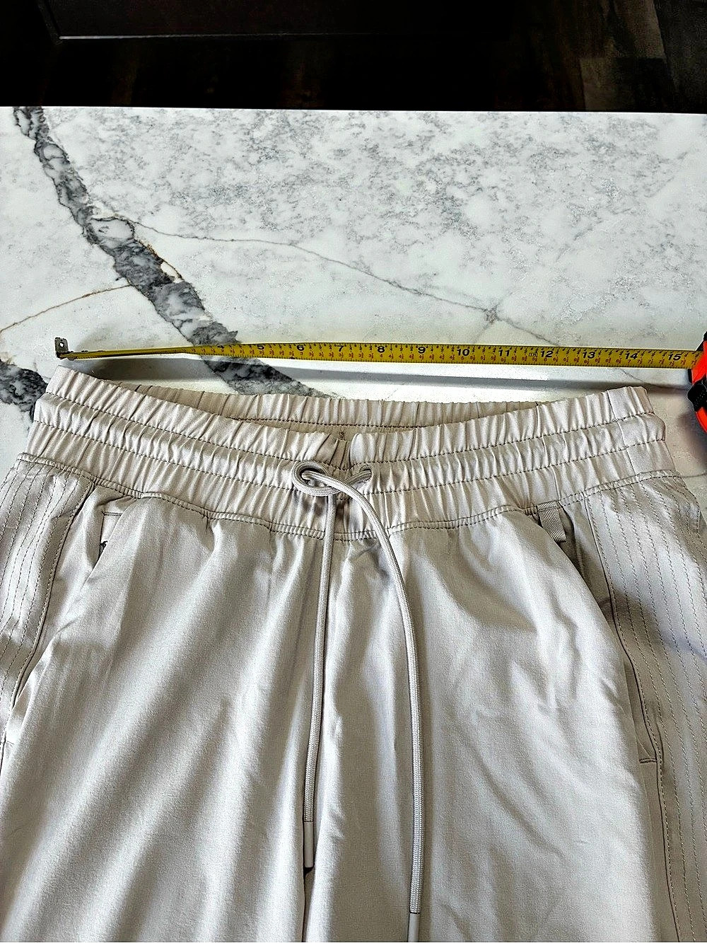 Athleta Beige Wide-Leg Track Pants Size 6